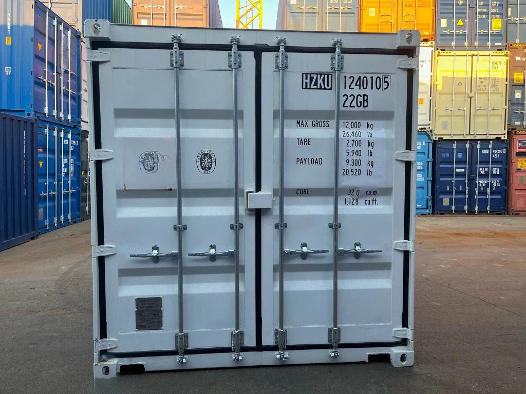 Contenedor marítimo de 10 pies, grado IICL 6, HZKU 124 010-5