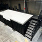 Piscina de contenedor negro de 6 m