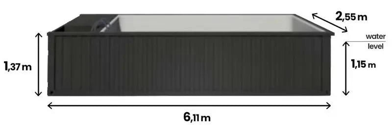 CONTENEDOR DE PISCINA PREMIUM