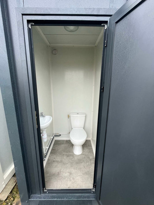 Módulo sanitario sencillo para inodoro – color gris