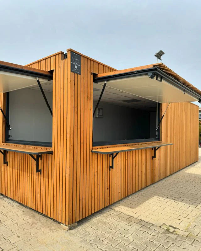 Contenedor comercial (puesto de comida rápida, oficina, quiosco)