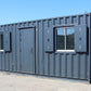 Contenedor de oficina de 20 pies con 2 ventanas (Ref:1073)