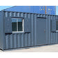 Contenedor de oficina de 20 pies con 2 ventanas (Ref:1073)